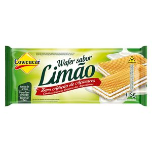 Biscoito Lowçucar Wafer Zero sem Lactose Limão 115g