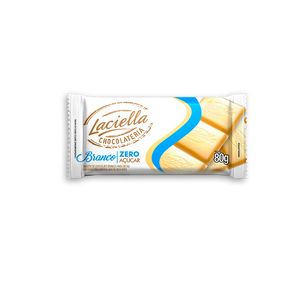 Chocolate Laciella Tablete Zero Açúcar Branco 80 g
