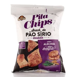 Snack Pita Chips Pão Sírio Integral Alecrim com Azeite 45 g