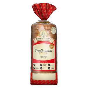 Pão de Forma Nutri Vida Integral Vegano Tradicional 400g
