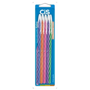 Caneta Cis Spiro Esferográfica 0,07mm com 5un
