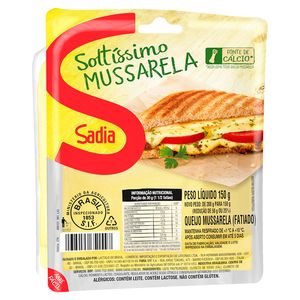 Queijo Mussarela Sadia Soltíssimo 150g