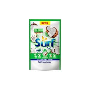 Lava Roupas Surf Líquido Cuidado do Coco Refil 900ml