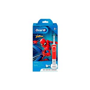 Escova Dental Oral B Elétrica Kids + 3 Spider-Man Recarregavel un