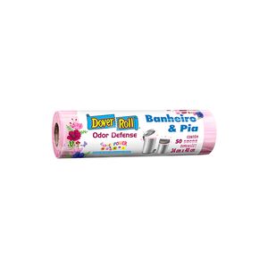 Saco Plástico Dover Roll para Lixo Pia e Banheiro Odor Defense Flower 50un
