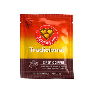 Café 3 Corações Drip Coffe Tradicional com 1un
