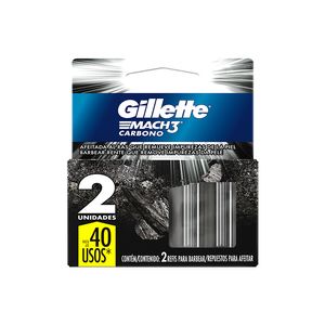 Carga Gillette Mach3 Carbono com 2un