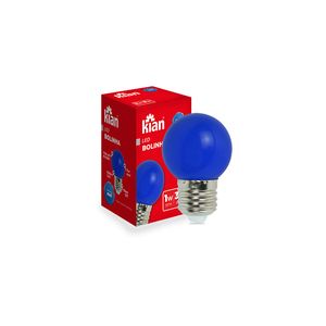 Lâmpada Kian Led Bolinha Azul 1-3 Bivolt un