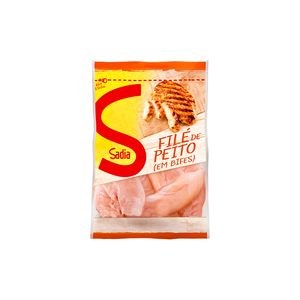 Filé de Peito de Frango Sadia em Bifes Congelado Pacote Iqf 1kg