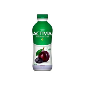 Leite Fermentado Activia parcialmente Desnatado Ameixa 800g