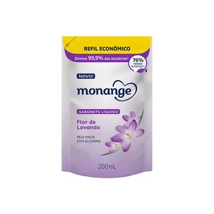 Sabonete Líquido Monange Flor de Lavanda Refil 200ml