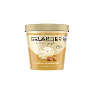 Sorvete Gelartier Macadâmia Caramelizada 473ml