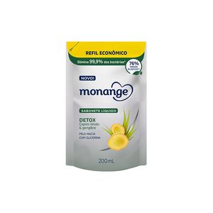 Sabonete Líquido Monange Detox Refil 200ml