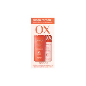 Shampoo 375ml + Condicionador 170ml Ox Longos un