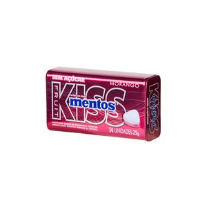 Balas Mentos Kiss Mint Morango Lata 35g