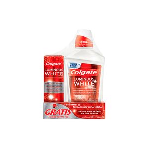 Enxague Bucal Colgate Luminous White 500ml Gts Cr.Dental 90 Gr Un