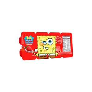 Petit Suisse Batavinho Bob Esponja Morango Bandeja 320g