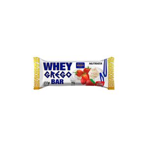 Barra Nutrata Whey Grego 11g Protein Morango com Chantilly 40g