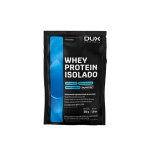 Suplemento Alimentar Dux Whey Protein Isolado 24g Proteina 6g BCAAs Chocolate 27g