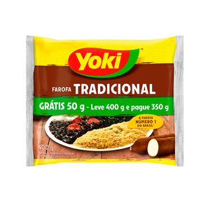 Farofa Mandioca Yoki Pronta Lv 400g Pg 350g