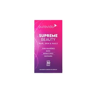 Vitamina Pura Vida Supreme Beauty Hair, Sink & Nails com 30 Capsulas Un
