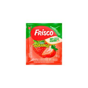 Refresco em Pó Frisco Morango 18g
