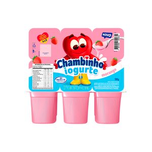 Iogurte Nestlé Chambinho Morango Bandeja 510g