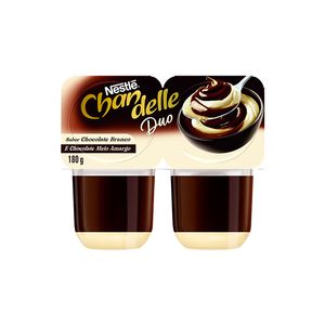 Sobremesa Chandelle Duo Chocolate Branco e Meio Amargo 180g