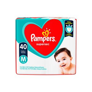 Fralda Pampers Supersec Mega M 40un