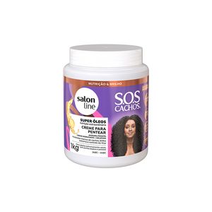 Creme Pentear Salon Line S.O.S Cachos Super Óleos 1kg