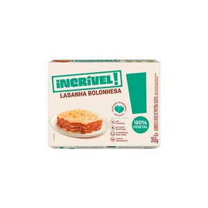 Lasanha Incrível 100% Vegetal Bolonhesa 350g