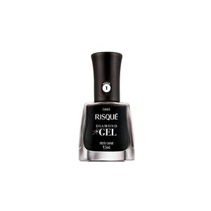 Esmalte Risqué Cremoso Diamont Gel Preto Caviar un