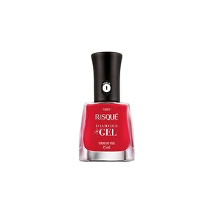 Esmalte Risqué Cremoso Diamont Gel Vermelho  Rubi un
