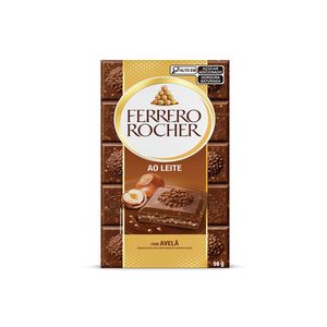 Chocolate Ferrero Rocher Tablete ao Leite 90g