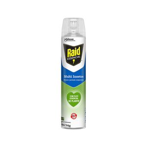 Inseticida Raid Multi Insetos com Óleo Essencial Planta Aerosol 420ml