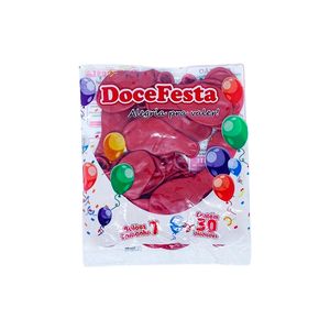 Balão Doce Festa N.7 Vermelho 30un