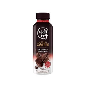 Bebida Vida Veg Coffee Base de Aveia Café Sabor Chocolate 240g
