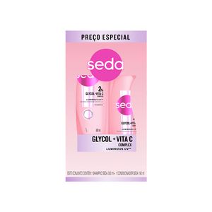 Shampoo 300ml + Condicionador 190ml Seda Luminous un