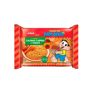 Macarrão Instantâneo Nissin Chico Bento Galinha Caipira com Tomate Suave 75g