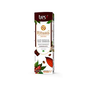 Café Três Rituais Chocolate com 10 Cápsulas 80g