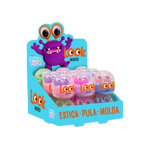 Brinquedo Gelele Massinha Stiica e Pula Look Monster un