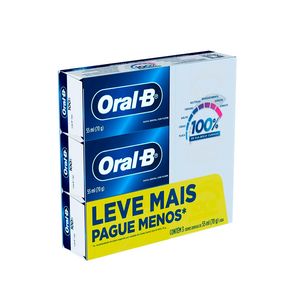Creme Dental Oral B Lv + Pg - com 3 70g