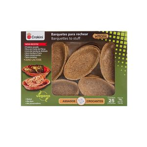 Barquetes Crokini Vegano Integral Zero Lactose para Rechear 70g