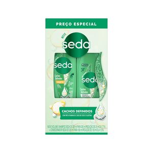 Shampoo 300ml + Condicionador 190ml Seda Cachos Definidos un