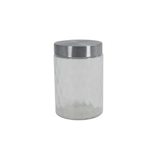 Pote Vidro Mozcada c/Tampa Inox Redondo 1,3L Un