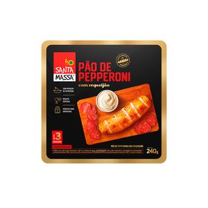 Pão de Pepperoni Santa Massa Com Requeijão 240g