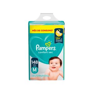 Fralda Pampers Confort Sec Jumbo M 148un
