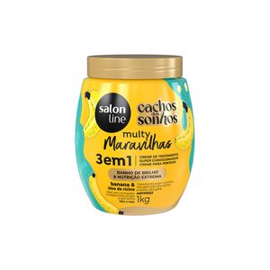 Creme Condicionador Salon Line Cachos dos Sonhos Banana 1kg