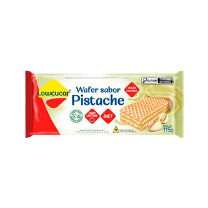 Biscoito Lowcucar Wafer Vegano Zero Lactose Diet Pistache 115g
