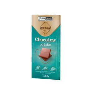Chocolate Lowcucar Zero Adição Açúcar, Zero Lactose ao Leite 30g